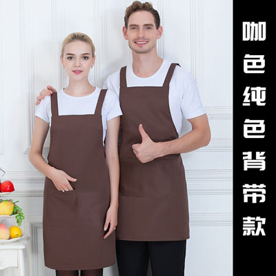 圍裙印字印LOGO餐廳超市飯店烤肉店海底撈火鍋客人專用圍裙1001070weiqun
