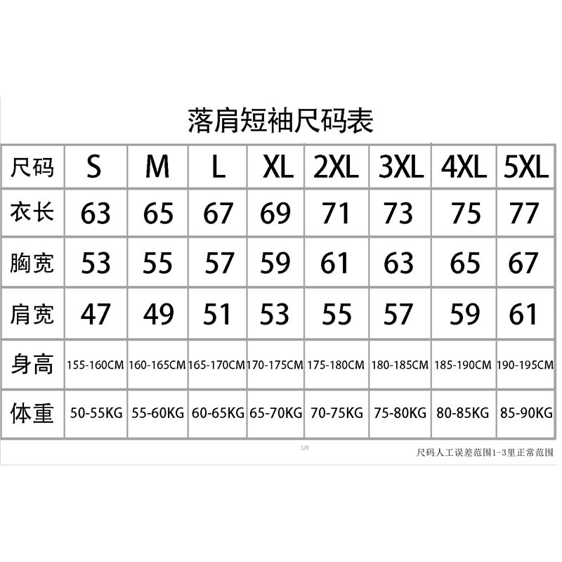 服裝尺碼表