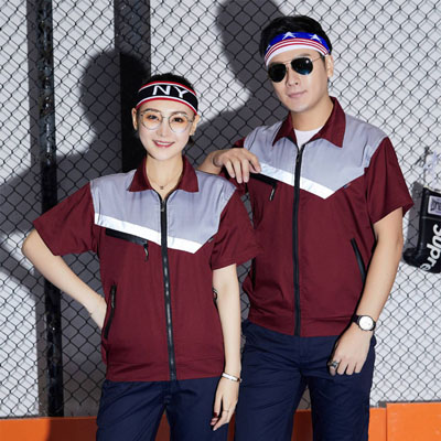 夏季工裝短袖工作服廠服定做