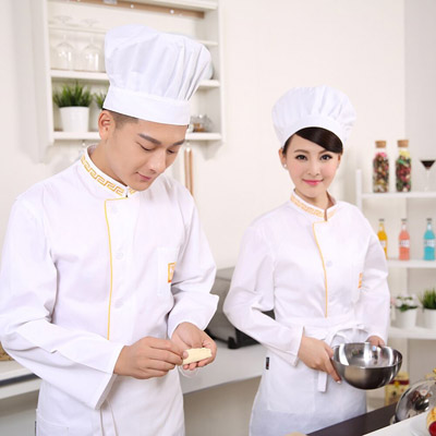 长袖厨师服中国风餐饮烘焙厨房饭店中餐厅服装可定制LOGOjianlei21826