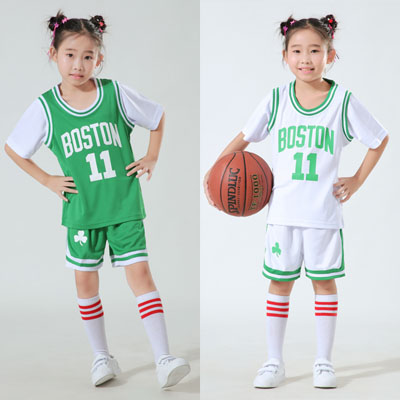 儿童篮球衣两件套装凯尔特人11号球服jianlisai21ket