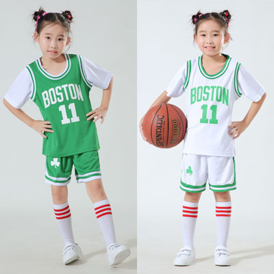 儿童篮球衣两件套装凯尔特人11号球服jianlisai21ket