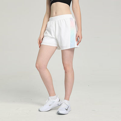 女款白色假兩件跑步褲運動短褲manbiaoD50250