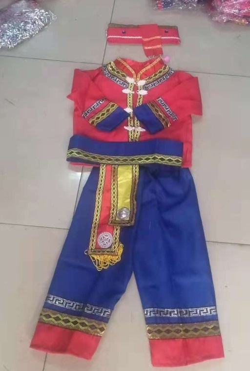 儿童壮族服装少数民族衣服表演服款式图3