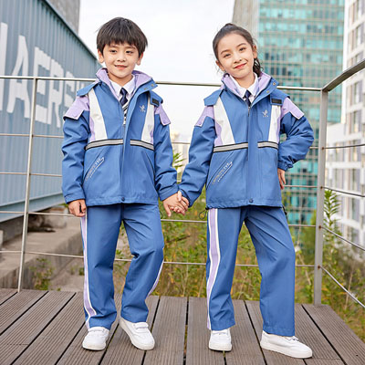 中小学生时尚冲锋衣春秋冬季班服校服三件套运动服tangyaunfang2192chongfengyi