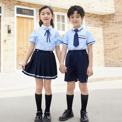 小学生衬衫校服幼儿园小朋友衬衫小孩儿童衬衣表演服套装tangyuan2203