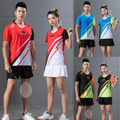 羽毛球服男女款运动套装网球服速干衣服乒乓球服训练装备tinayu2003