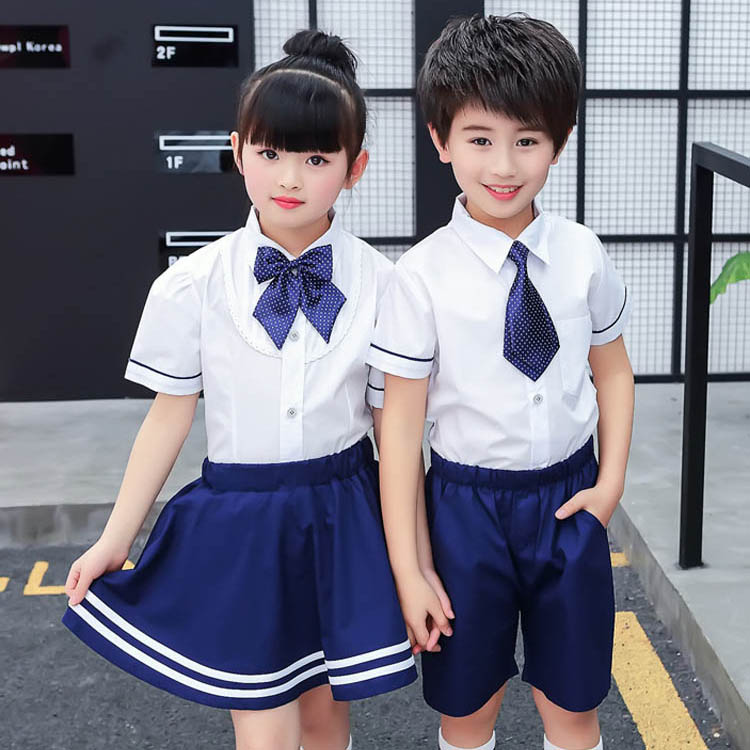 小学生校服夏装衬衫套装园服定制