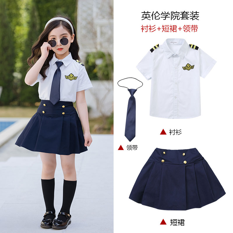 海军校服水手服小学生班服幼儿园园服款式图7