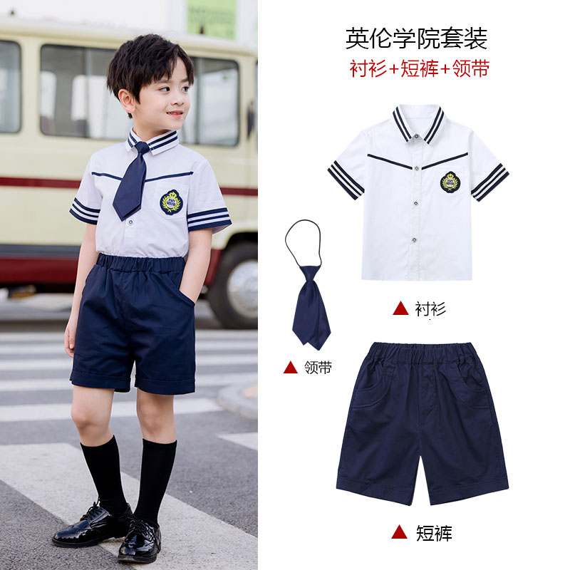 海军校服水手服小学生班服幼儿园园服款式图