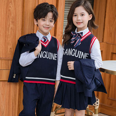 小學生西服新款校服五件套英倫風格
