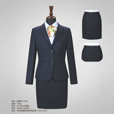 70%羊毛人字纹高端定制商务女西服套装yiwei7002nvxifu